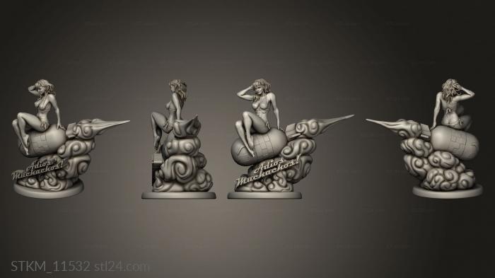 Figurines heroes, monsters and demons (Adios Muchachos Sign, STKM_11532) 3D models for cnc
