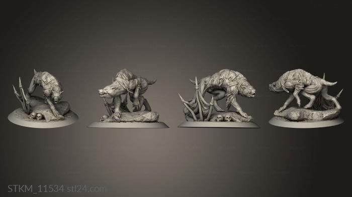 Figurines heroes, monsters and demons (Abrakadabra SONS THE BLOOD MOON, STKM_11534) 3D models for cnc