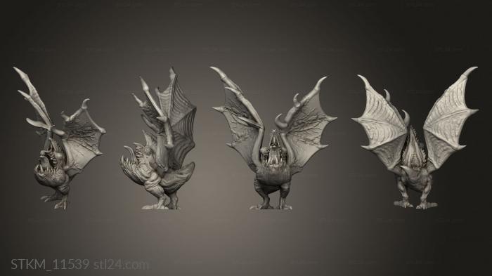 Figurines heroes, monsters and demons (Tysklands STRETCHGOALS Flying Goblin Hound, STKM_11539) 3D models for cnc