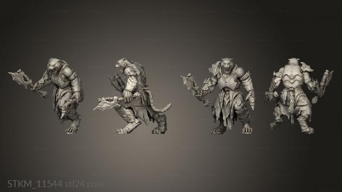 Figurines heroes, monsters and demons (B Brutes Axes, STKM_11544) 3D models for cnc