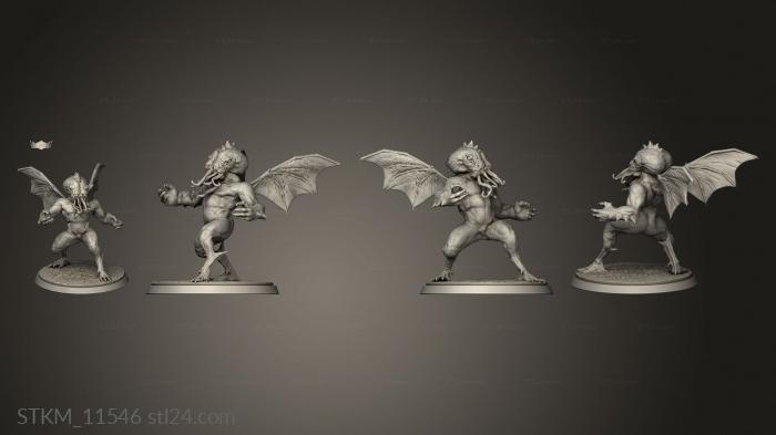 Figurines heroes, monsters and demons (Cthulhu, STKM_11546) 3D models for cnc
