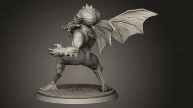 Figurines heroes, monsters and demons (Cthulhu, STKM_11546) 3D models for cnc