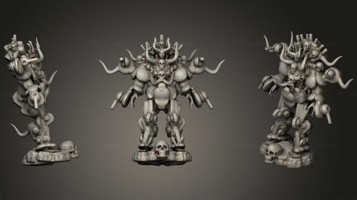 Figurines heroes, monsters and demons (SKELEDEATH OCULUS MEDIUM, STKM_1155) 3D models for cnc