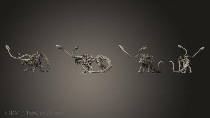 Figurines heroes, monsters and demons (Root Displacer Pose, STKM_11550) 3D models for cnc