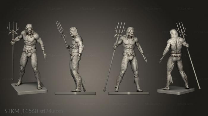 Figurines heroes, monsters and demons (Aquaman, STKM_11560) 3D models for cnc