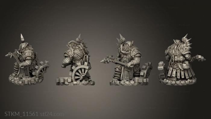 Figurines heroes, monsters and demons (Clan Engineer, STKM_11561) 3D models for cnc