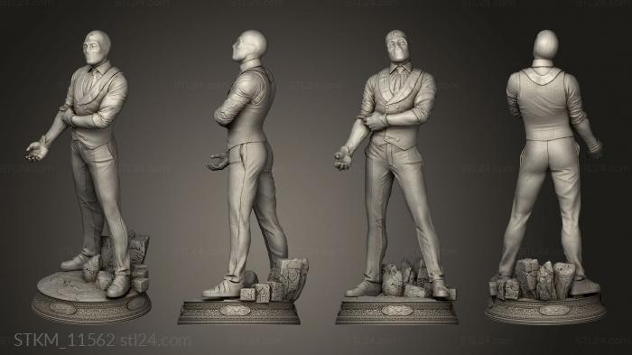 Figurines heroes, monsters and demons (Mr Knight Statue One, STKM_11562) 3D models for cnc