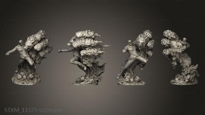 Figurines heroes, monsters and demons (Akainu Diorama fire, STKM_11575) 3D models for cnc