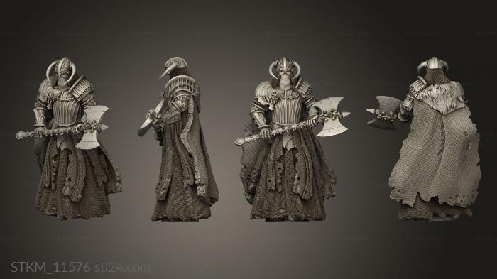 Figurines heroes, monsters and demons (Sorrowsown Baron Soldiers The Wraith Axe, STKM_11576) 3D models for cnc