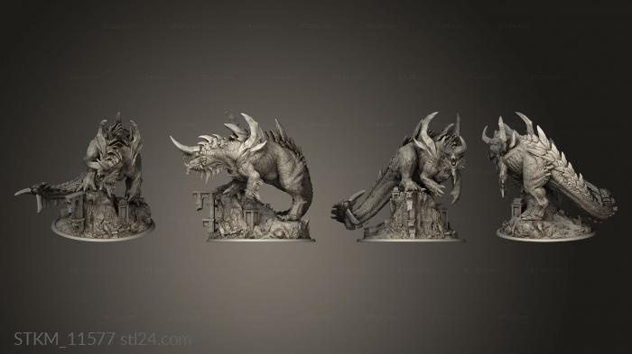Figurines heroes, monsters and demons (Tarrasque Titan, STKM_11577) 3D models for cnc