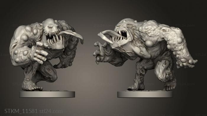 Figurines heroes, monsters and demons (Cave Lurker, STKM_11581) 3D models for cnc