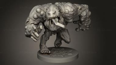 Figurines heroes, monsters and demons (Cave Lurker, STKM_11581) 3D models for cnc