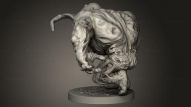 Figurines heroes, monsters and demons (Cave Lurker, STKM_11581) 3D models for cnc