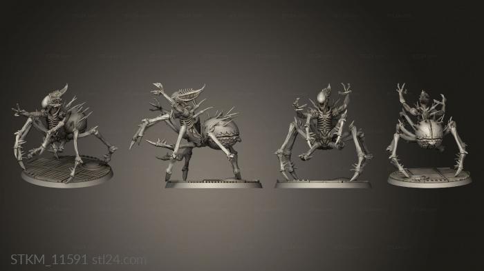 Figurines heroes, monsters and demons (ALIEN WORST NIGHTMARE, STKM_11591) 3D models for cnc