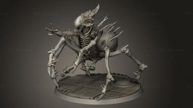 Figurines heroes, monsters and demons (ALIEN WORST NIGHTMARE, STKM_11591) 3D models for cnc