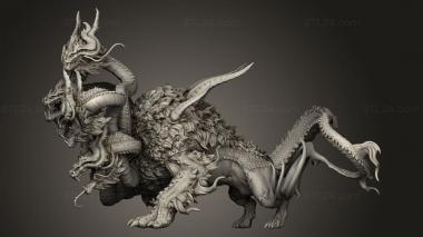 Figurines heroes, monsters and demons (FAI HYDRA Fai Hydra, STKM_11600) 3D models for cnc