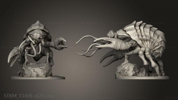 Figurines heroes, monsters and demons (Black Crown Games crafthulhu rock uchuu lon, STKM_11608) 3D models for cnc