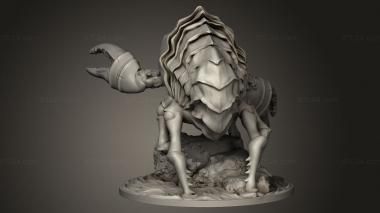 Figurines heroes, monsters and demons (Black Crown Games crafthulhu rock uchuu lon, STKM_11608) 3D models for cnc