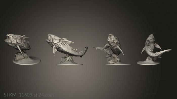 Figurines heroes, monsters and demons (Dunkle Saurus, STKM_11609) 3D models for cnc