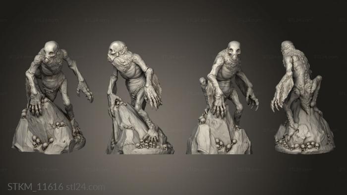 Figurines heroes, monsters and demons (DH Cragna W, STKM_11616) 3D models for cnc