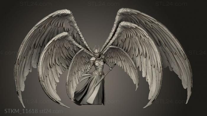 Figurines heroes, monsters and demons (Dalia Angel, STKM_11618) 3D models for cnc