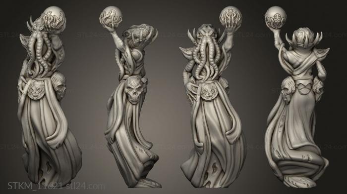 Figurines heroes, monsters and demons (Mind Levitating Horror For Acrylic Rod, STKM_11621) 3D models for cnc