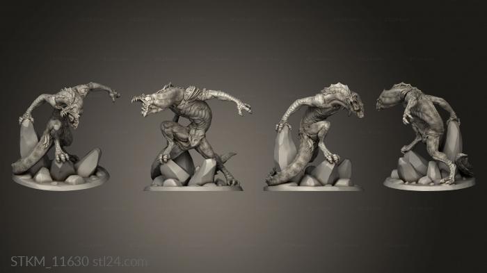 Figurines heroes, monsters and demons (Dragon King, STKM_11630) 3D models for cnc