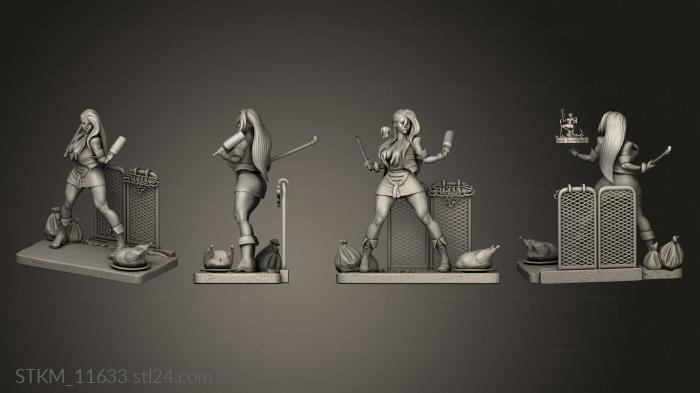 Figurines heroes, monsters and demons (BLAZE, STKM_11633) 3D models for cnc