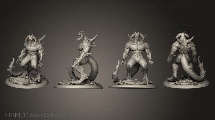 Figurines heroes, monsters and demons (Master the pit, STKM_11635) 3D models for cnc
