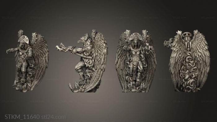 Статуэтки герои, монстры и демоны (Демоническое Царство,Повелитель Невежества,Демонический, STKM_11640) 3D модель для ЧПУ станка