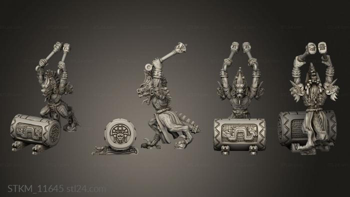 Figurines heroes, monsters and demons (Captain, STKM_11645) 3D models for cnc