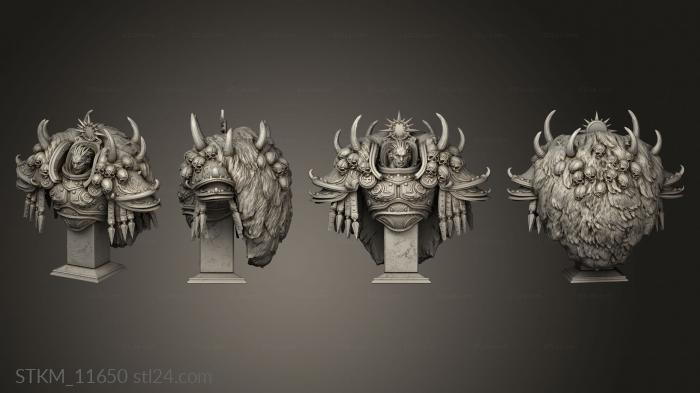 Статуэтки герои, монстры и демоны (Ангрон, STKM_11650) 3D модель для ЧПУ станка