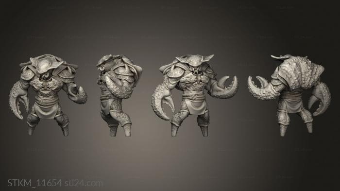 Figurines heroes, monsters and demons (Crabfolks Crabfolk, STKM_11654) 3D models for cnc