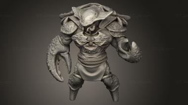 Figurines heroes, monsters and demons (Crabfolks Crabfolk, STKM_11654) 3D models for cnc