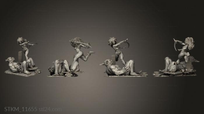 Figurines heroes, monsters and demons (Marcella NSFW, STKM_11655) 3D models for cnc