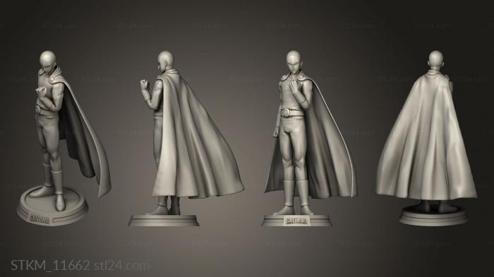 Figurines heroes, monsters and demons (Angry Saitama, STKM_11662) 3D models for cnc