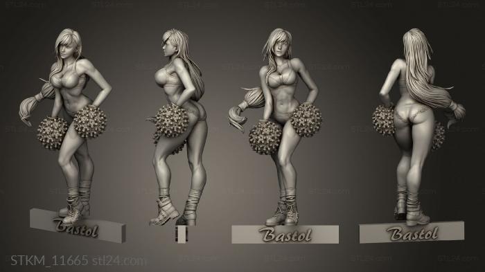 Figurines heroes, monsters and demons (Amazon Cheerleader Blood Bowl Cheerleader SB, STKM_11665) 3D models for cnc
