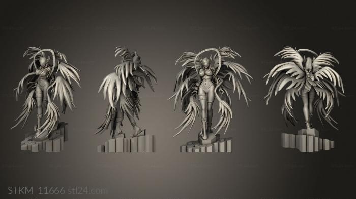 Figurines heroes, monsters and demons (Angewomon, STKM_11666) 3D models for cnc