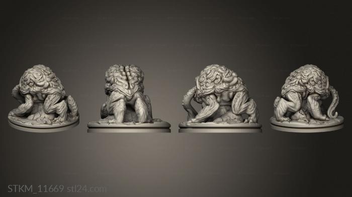 Figurines heroes, monsters and demons (Brain Dog, STKM_11669) 3D models for cnc