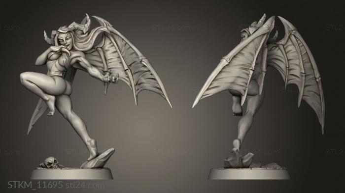 Figurines heroes, monsters and demons (Aya Lust Demon, STKM_11695) 3D models for cnc