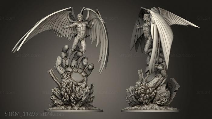 Figurines heroes, monsters and demons (archangel michael ballares sculptor, STKM_11699) 3D models for cnc