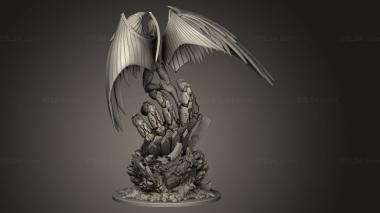 Figurines heroes, monsters and demons (archangel michael ballares sculptor, STKM_11699) 3D models for cnc