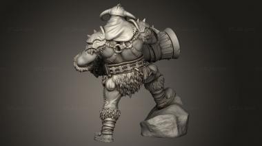 Figurines heroes, monsters and demons (Bombardiers Champion, STKM_11705) 3D models for cnc