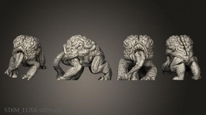 Figurines heroes, monsters and demons (Brain Dog, STKM_11706) 3D models for cnc