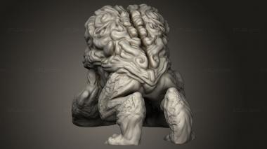 Figurines heroes, monsters and demons (Brain Dog, STKM_11706) 3D models for cnc