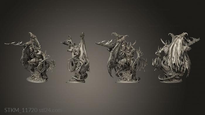 Статуэтки герои, монстры и демоны (Воплощенный Хаос ароса, STKM_11720) 3D модель для ЧПУ станка