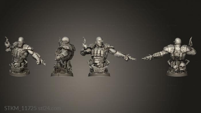 Figurines heroes, monsters and demons (Deadshot, STKM_11725) 3D models for cnc