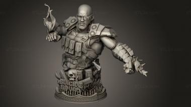 Figurines heroes, monsters and demons (Deadshot, STKM_11725) 3D models for cnc