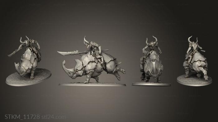 Figurines heroes, monsters and demons (Legion Fire mounted on beast, STKM_11728) 3D models for cnc