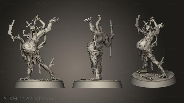 Figurines heroes, monsters and demons (City Angels Troubadour Decay, STKM_11745) 3D models for cnc